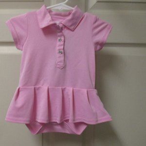 NWT Infant girls Garb pink Caroline Pique tennis dress 0-3 Months